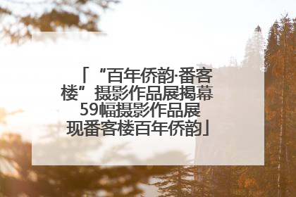 “百年侨韵·番客楼”摄影作品展揭幕 59幅摄影作品展现番客楼百年侨韵