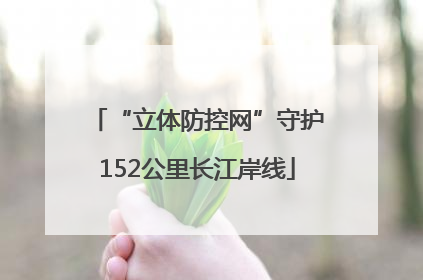 “立体防控网”守护152公里长江岸线