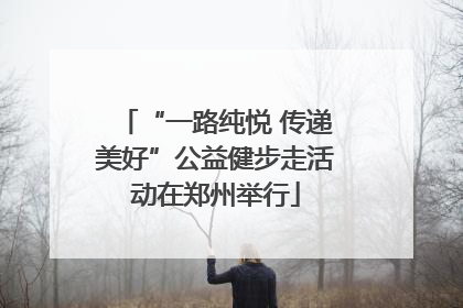“一路纯悦 传递美好”公益健步走活动在郑州举行