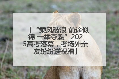 “乘风破浪 前途似锦 一举夺魁”2025高考落幕，考场外亲友纷纷送祝福