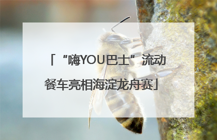 “嗨YOU巴士”流动餐车亮相海淀龙舟赛