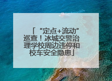 “定点+流动”巡查！冰城交警治理学校周边违停和校车安全隐患