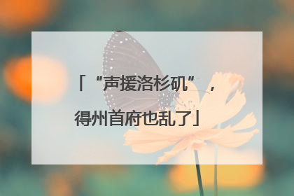 “声援洛杉矶”，得州首府也乱了