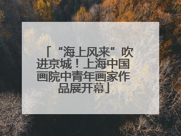 “海上风来”吹进京城！上海中国画院中青年画家作品展开幕