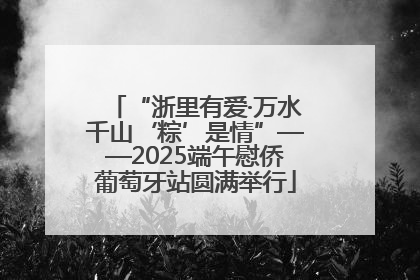 “浙里有爱·万水千山‘粽’是情”——2025端午慰侨葡萄牙站圆满举行
