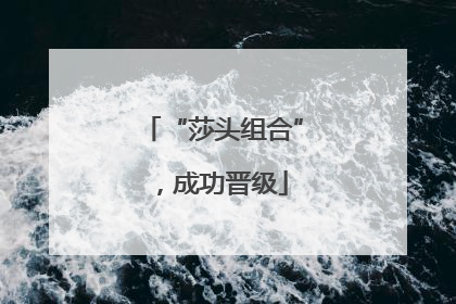 “莎头组合”，成功晋级