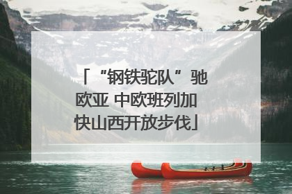 “钢铁驼队”驰欧亚 中欧班列加快山西开放步伐
