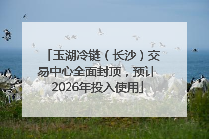 玉湖冷链（长沙）交易中心全面封顶，预计2026年投入使用