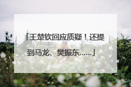 王楚钦回应质疑！还提到马龙、樊振东……