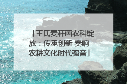 王氏麦秆画农科绽放：传承创新 奏响农耕文化时代强音