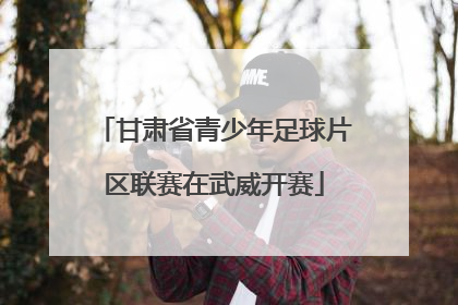 甘肃省青少年足球片区联赛在武威开赛