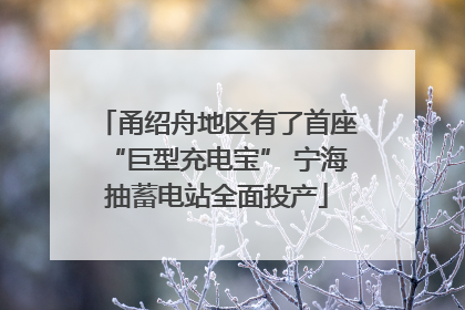 甬绍舟地区有了首座“巨型充电宝” 宁海抽蓄电站全面投产