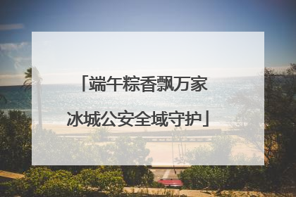 端午粽香飘万家 冰城公安全域守护