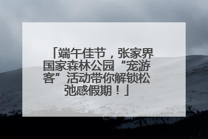 端午佳节，张家界国家森林公园“宠游客”活动带你解锁松弛感假期！