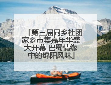第三届同乡社团家乡市集嘉年华盛大开幕 巴蜀情缘中的绵阳风味