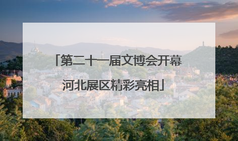 第二十一届文博会开幕 河北展区精彩亮相