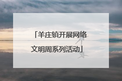 羊庄镇开展网络文明周系列活动