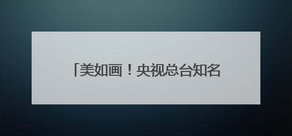 美如画！央视总台知名主持人来泉簪花……