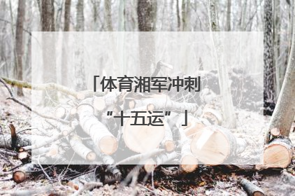 体育湘军冲刺“十五运”