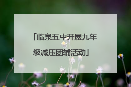 临泉五中开展九年级减压团辅活动