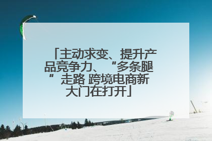 主动求变、提升产品竞争力、“多条腿”走路 跨境电商新大门在打开