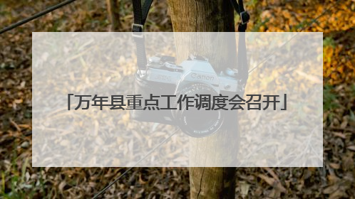 万年县重点工作调度会召开