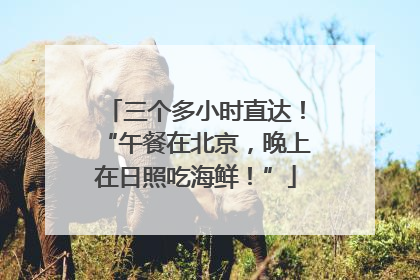 三个多小时直达！“午餐在北京，晚上在日照吃海鲜！”