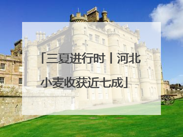 三夏进行时丨河北小麦收获近七成