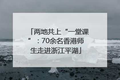 两地共上“一堂课”：70余名香港师生走进浙江平湖