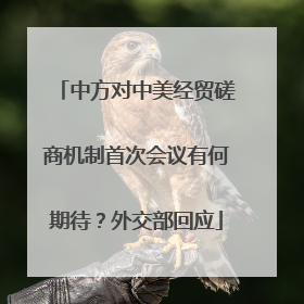 中方对中美经贸磋商机制首次会议有何期待？外交部回应