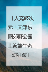 人宠破次元！天津东丽郊野公园上演端午奇幻狂欢