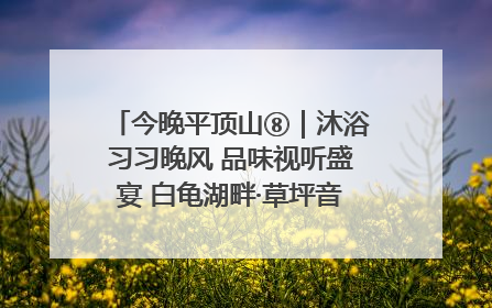 今晚平顶山⑧｜沐浴习习晚风 品味视听盛宴 白龟湖畔·草坪音乐会激情上演