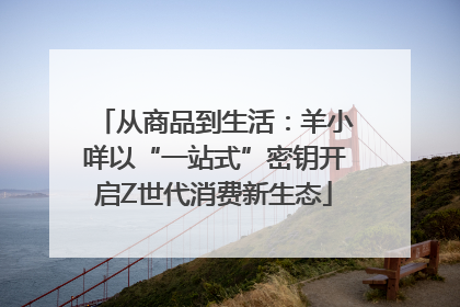 从商品到生活：羊小咩以“一站式”密钥开启Z世代消费新生态