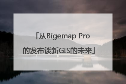 从Bigemap Pro的发布谈新GIS的未来