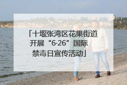 十堰张湾区花果街道开展“6·26”国际禁毒日宣传活动