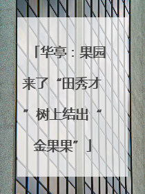 华亭：果园来了“田秀才”树上结出“金果果”