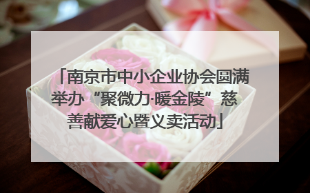 南京市中小企业协会圆满举办“聚微力·暖金陵”慈善献爱心暨义卖活动
