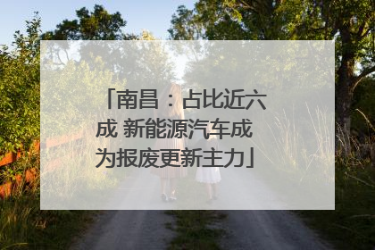 南昌：占比近六成 新能源汽车成为报废更新主力