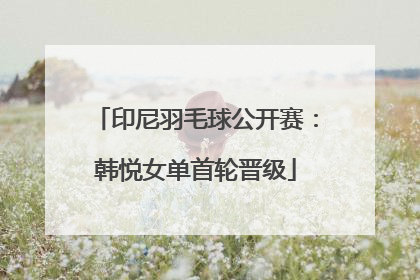 印尼羽毛球公开赛：韩悦女单首轮晋级