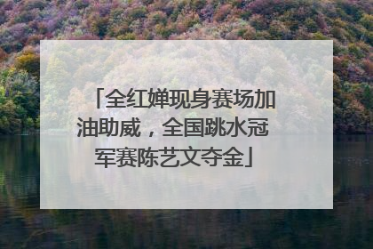 全红婵现身赛场加油助威，全国跳水冠军赛陈艺文夺金