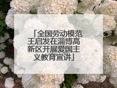 全国劳动模范王启发在淄博高新区开展爱国主义教育宣讲