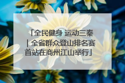 全民健身 运动三秦｜全省群众登山排名赛首站在商州江山举行