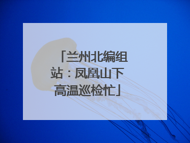 兰州北编组站：凤凰山下高温巡检忙