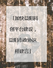 加快益阳科创平台建设，益阳市政协这样建言