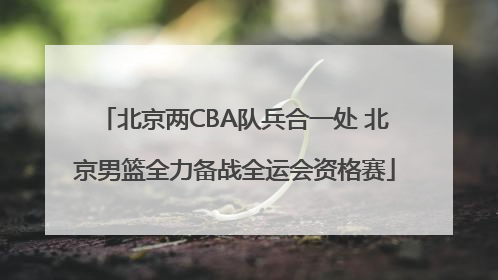 北京两CBA队兵合一处 北京男篮全力备战全运会资格赛