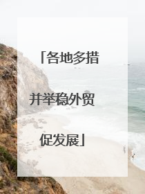 各地多措并举稳外贸促发展