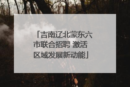 吉南辽北蒙东六市联合招聘 激活区域发展新动能
