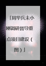 周华兵未小刚调研督导重点项目建设（图）