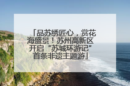 品苏绣匠心，赏花海盛景！苏州高新区开启“苏城环游记”首条非遗主题游