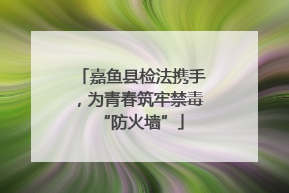 嘉鱼县检法携手，为青春筑牢禁毒“防火墙”